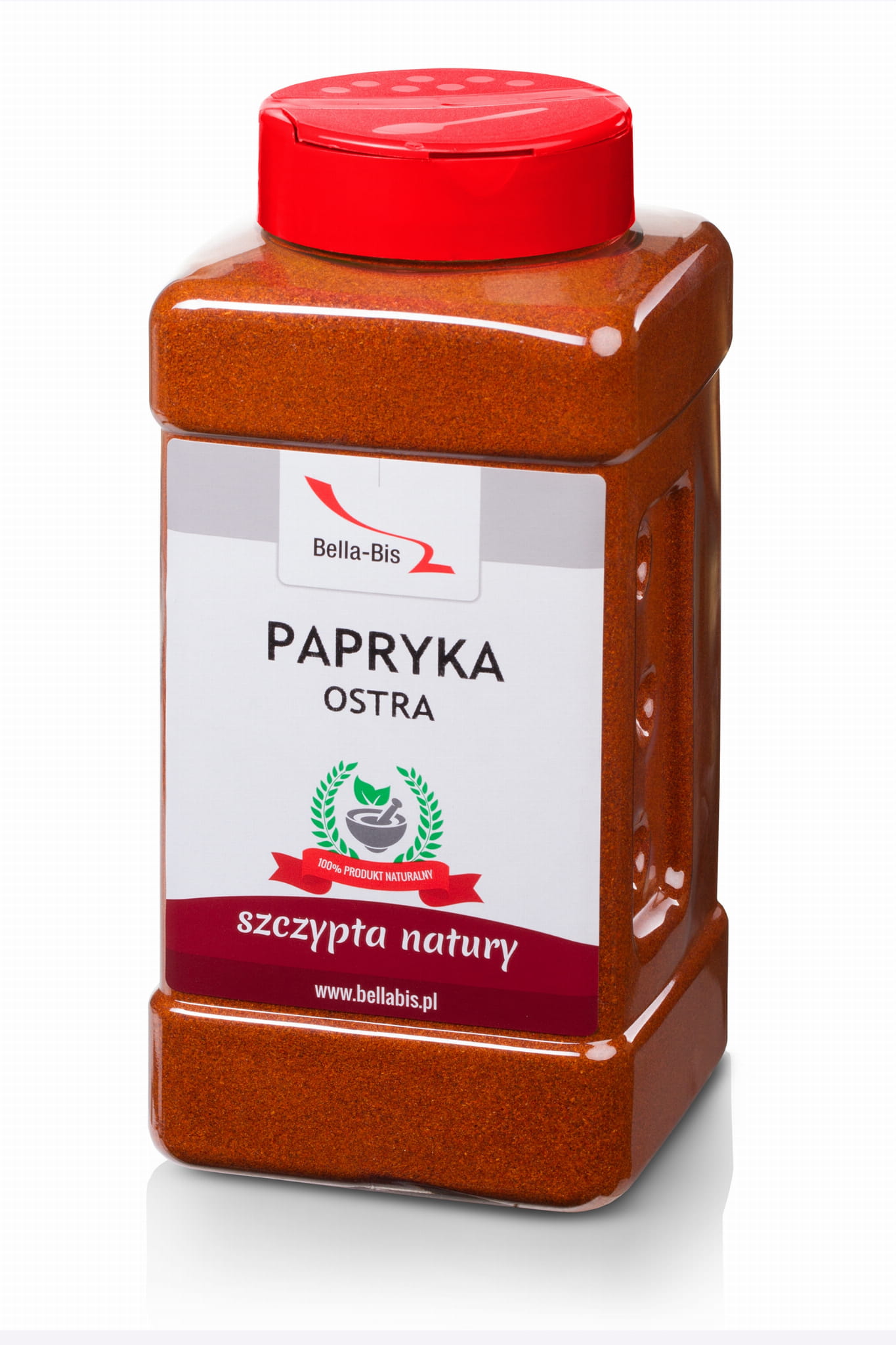 PAPRYKA CZERWONA OSTRA - Słoik 500 g
