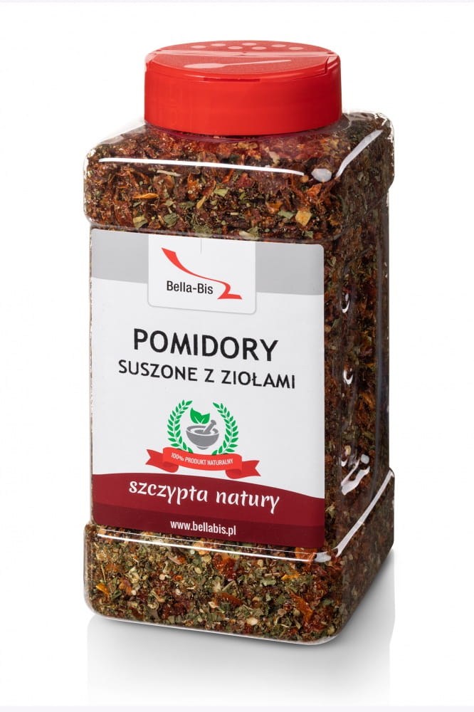 POMIDORY SUSZONE Z ZIOŁAMI - Słoik 300 g