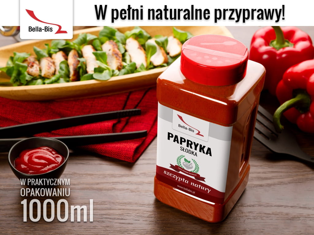 PAPRYKA CZERWONA SŁODKA - Słoik 500 g