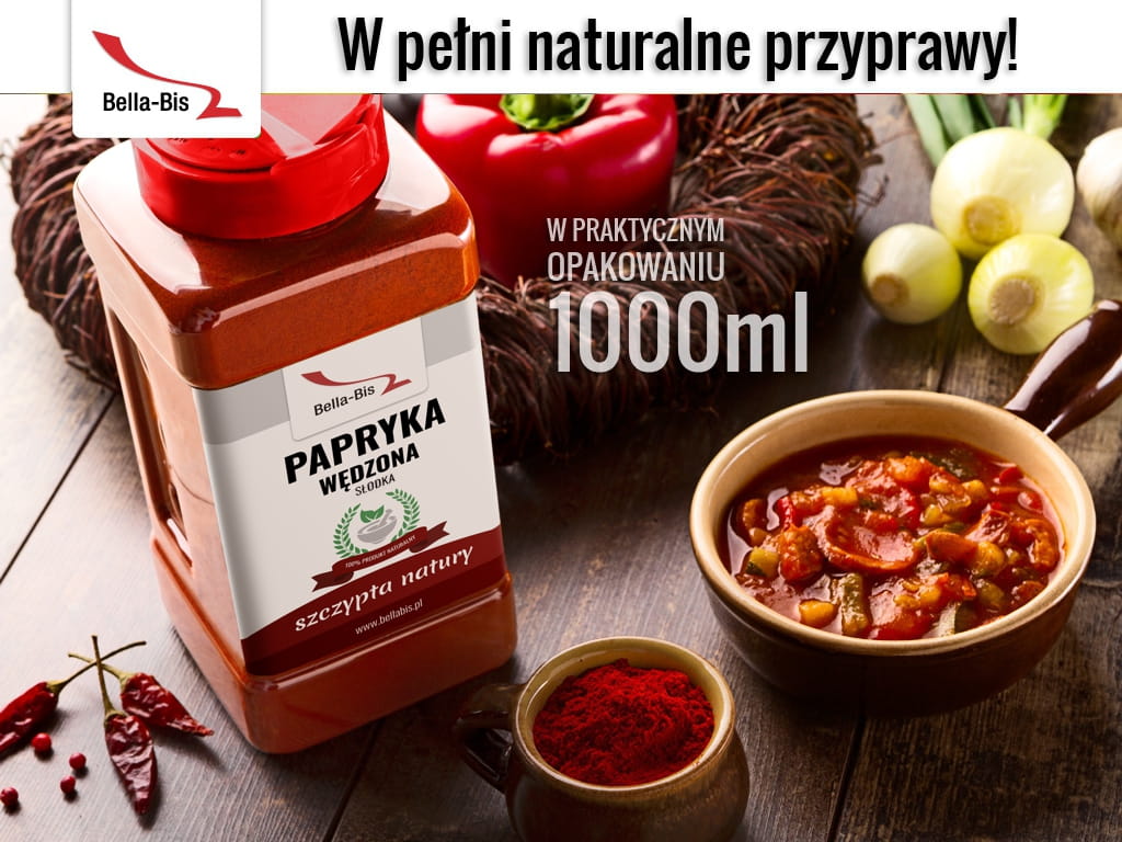PAPRYKA WĘDZONA SŁODKA - Słoik 500 g